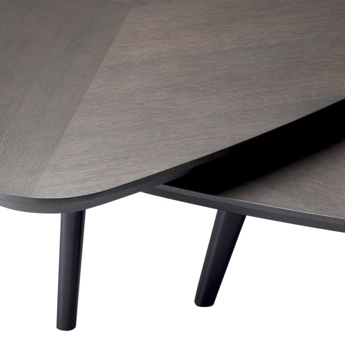 Table basse en chêne mocha (lot de 2) | Eichholtz Lauren