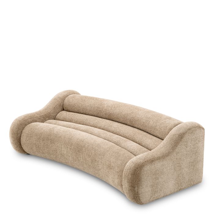 Canapé 3 places en tissu sable | Eichholtz Carbone
