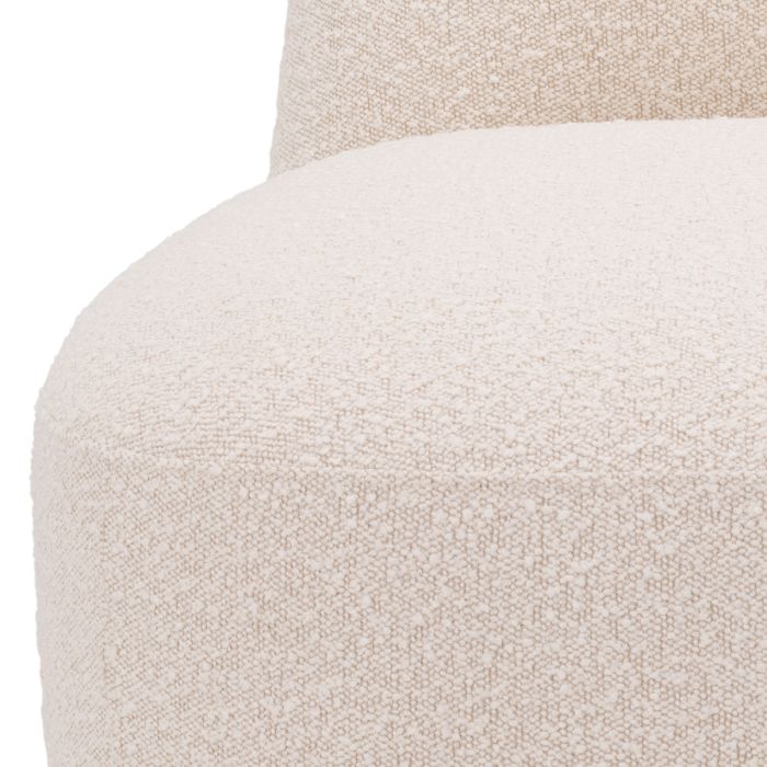 Fauteuil bouclé crème | Eichholtz Bjorn