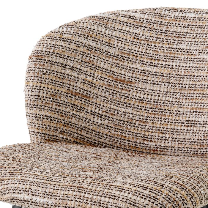 Chaise de comptoir en tissu beige | Eichholtz Volante
