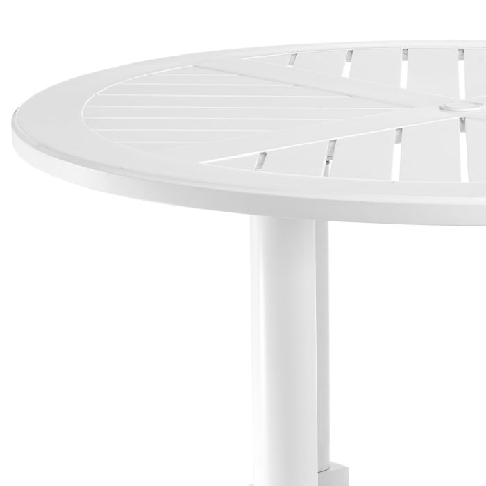 Table ronde extérieure en métal blanc | Eichholtz Bell Rive S