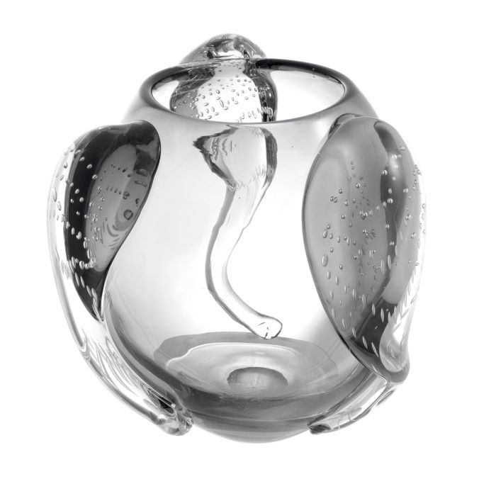 Vase en verre soufflé gris | Eichholtz Sianluca L
