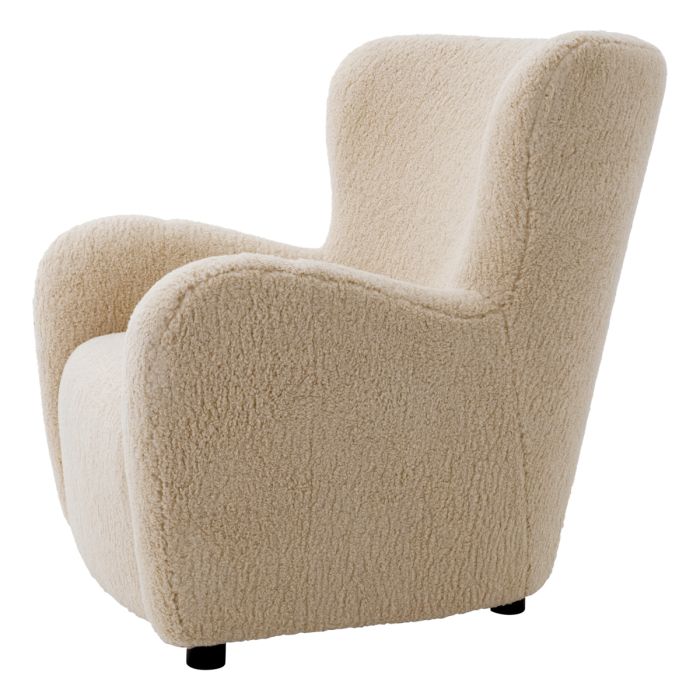 Fauteuil molletonné sable | Eichholtz Svante L