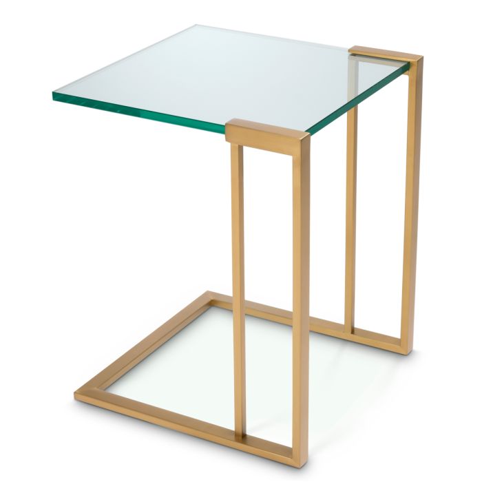Table d'appoint en laiton brossé | Eichholtz Perry