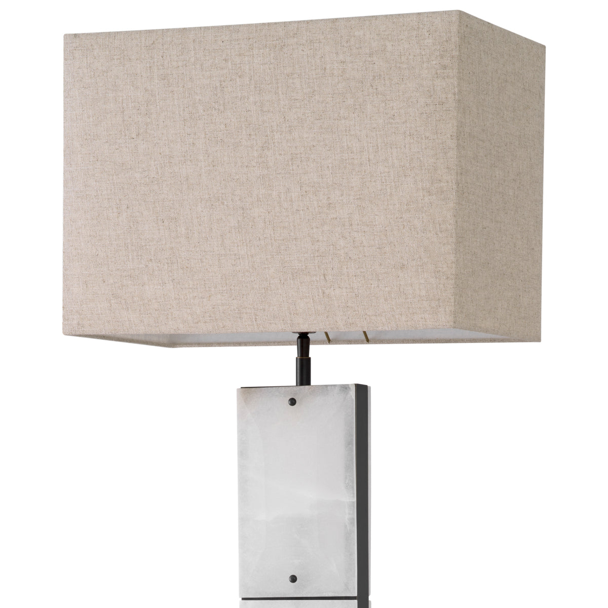 Lampe sur pied en finition bronze et alabastre avec abat-jour | Eichholtz Ortiz - vue d'ambiance | REMO-HOME