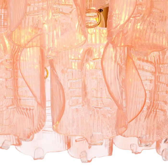 Lustre en laiton et verre soufflé | Eichholtz Solange
