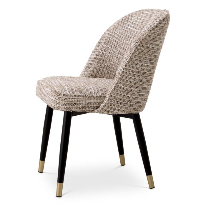 Chaise de salle à manger en tissu beige (lot de 2) | Eichholtz Cliff
