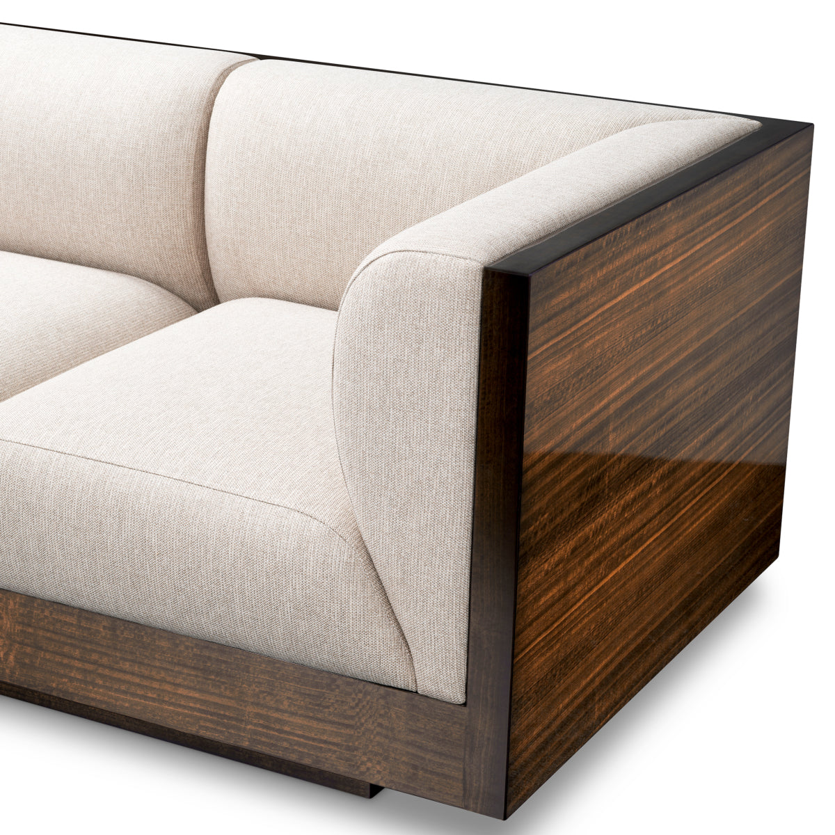 Canapé en placage d'eucalyptus et finition naturelle Loki | Eichholtz Sebastian - vue d'ambiance | REMO-HOME