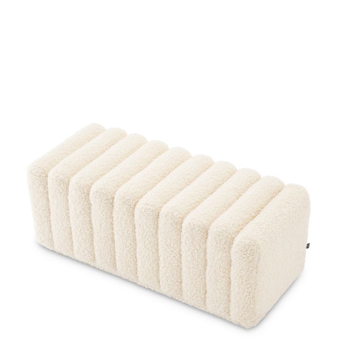 Banc molletonné blanc | Eichholtz Bente