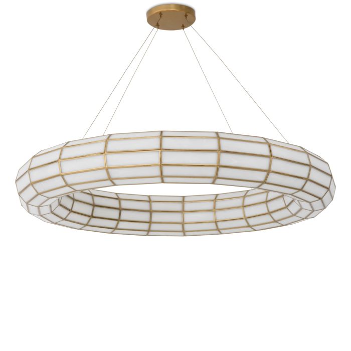 Lustre doré en verre soufflé | Eichholtz Ronco
