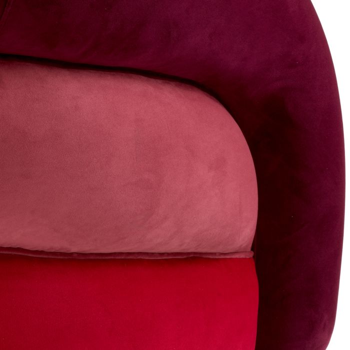 Fauteuil en velours rouge | Eichholtz Novelle