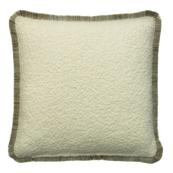 Coussin décoratif Fleece Chalk Plumes durables | Andrew Martin - vue principale | REMO-HOME