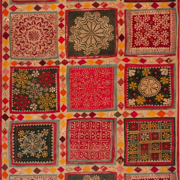 Tissu d'ameublement Courtyard Multi | Andrew Martin - vue principale | REMO-HOME