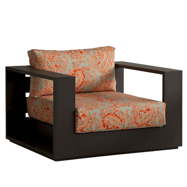 Tissu d'ameublement Gazebo Duck Egg Outdoor Blue/Orange | Andrew Ma... - vue de détail | REMO-HOME