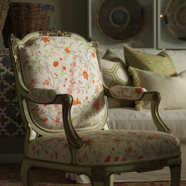 Tissu d'ameublement Ramble Ivory | Andrew Martin - vue de détail | REMO-HOME