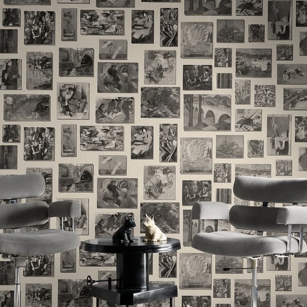 Papier peint Rockefeller Stone | Andrew Martin - vue de détail | REMO-HOME