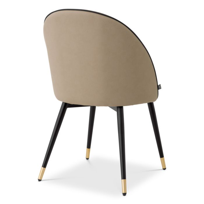 Chaise de salle à manger en similcuir beige (lot de 2) | Eichholtz Cooper
