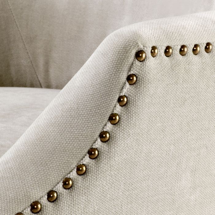 Chaise de salle à manger en tissu sable | Eichholtz Legacy