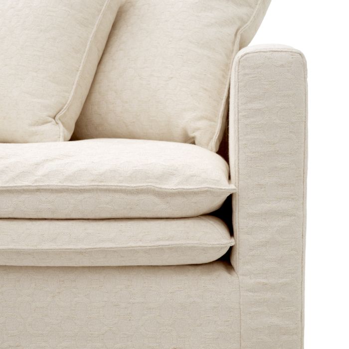 Fauteuil en tissu blanc cassé | Eichholtz Montgomery