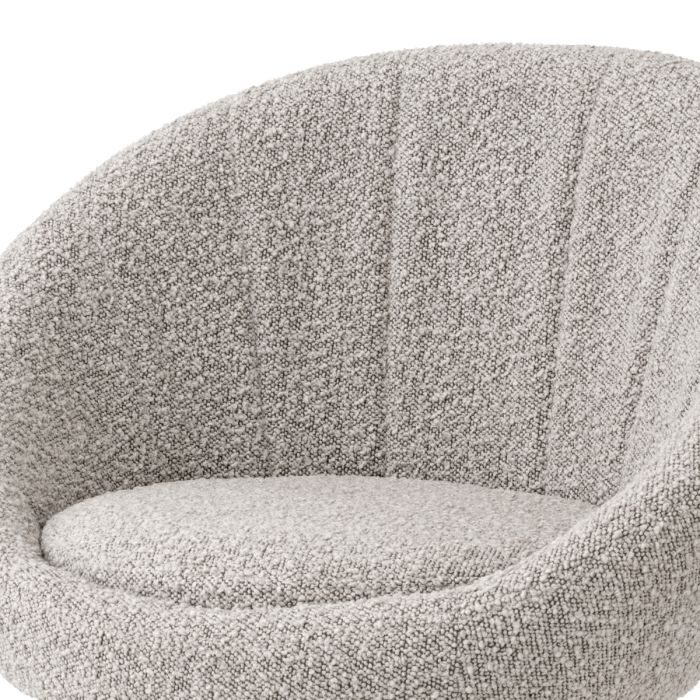 Chaise de salle à manger bouclé gris | Eichholtz O'Neill