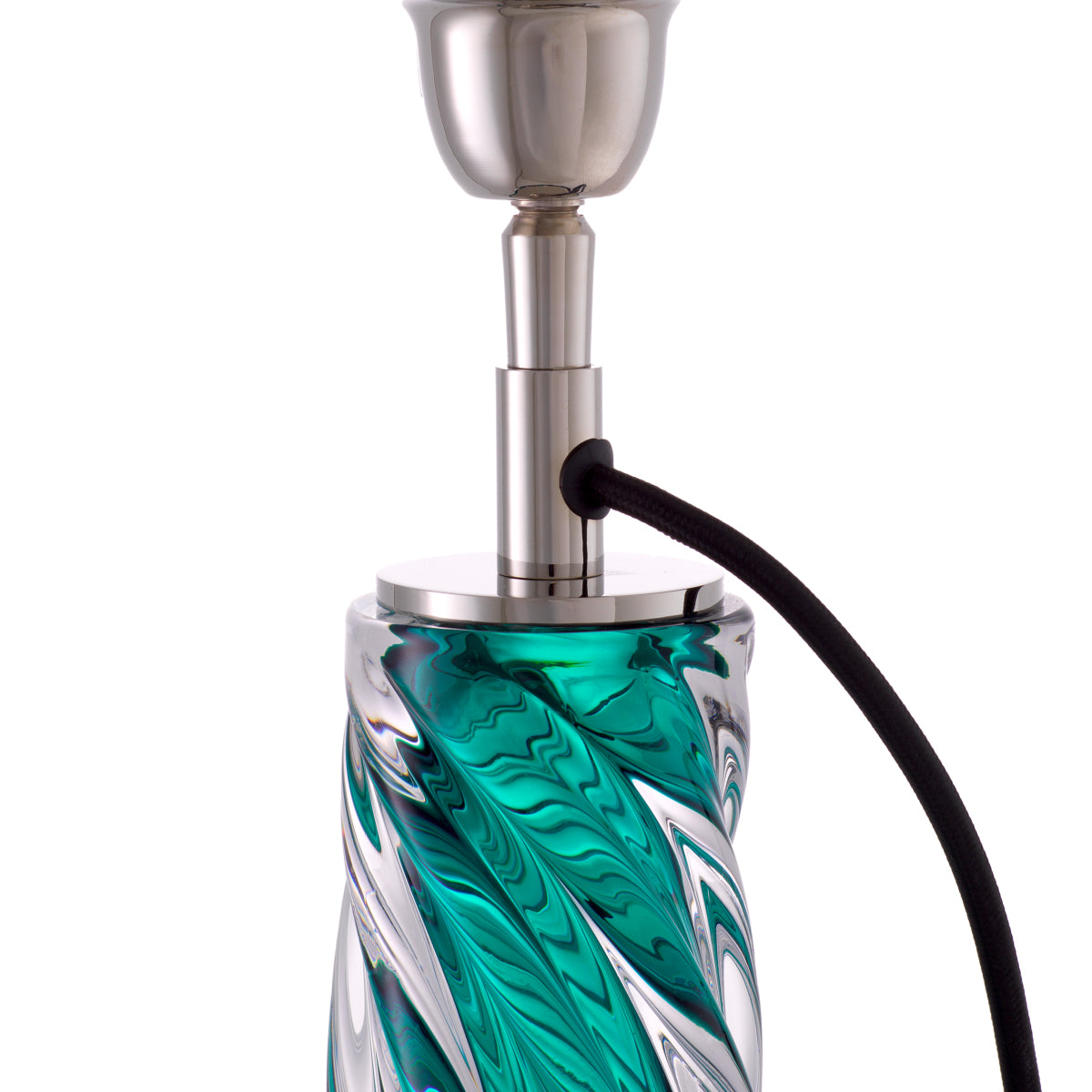 Lampe de table en nickel et turquoise | Eichholtz Barron - vue d'ambiance | REMO-HOME