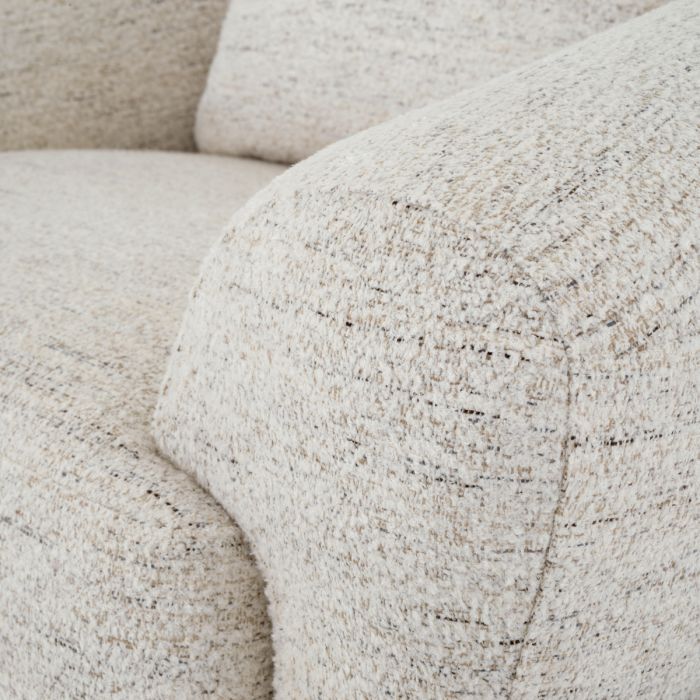 Fauteuil en tissu blanc cassé | Eichholtz Siderno