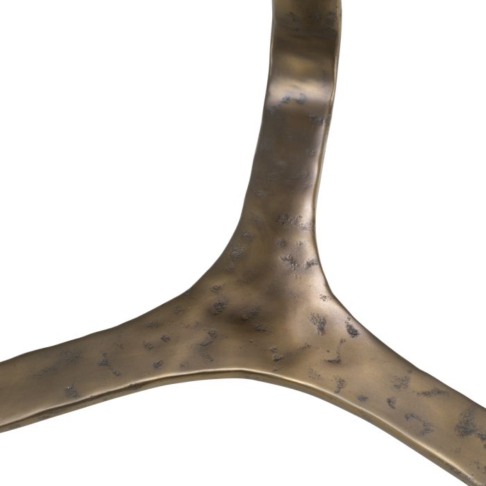 Table d'appoint en bronze et verre transparent | Eichholtz Cambronne