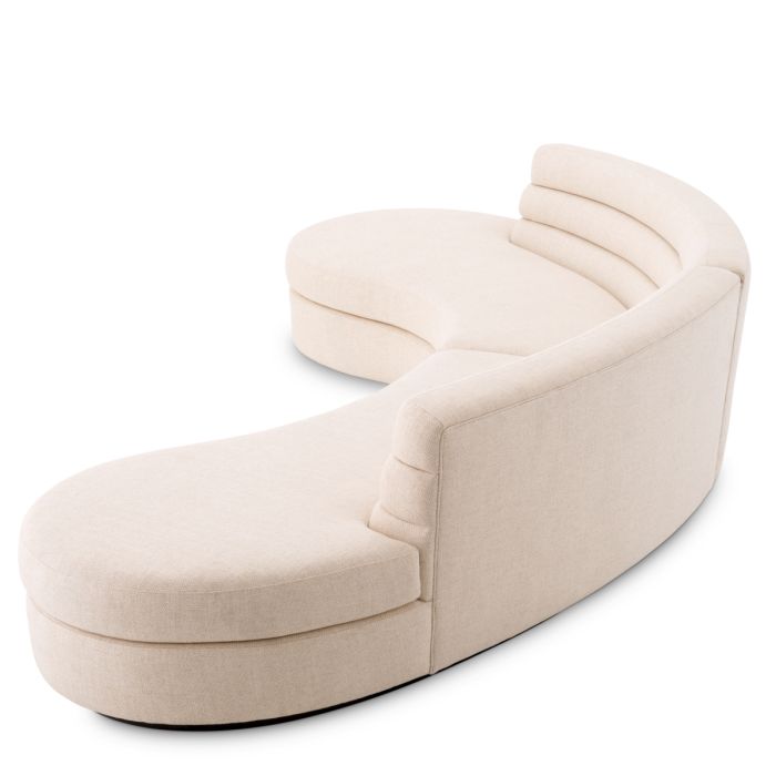 Canapé 4-5 places en tissu beige | Eichholtz Lennox