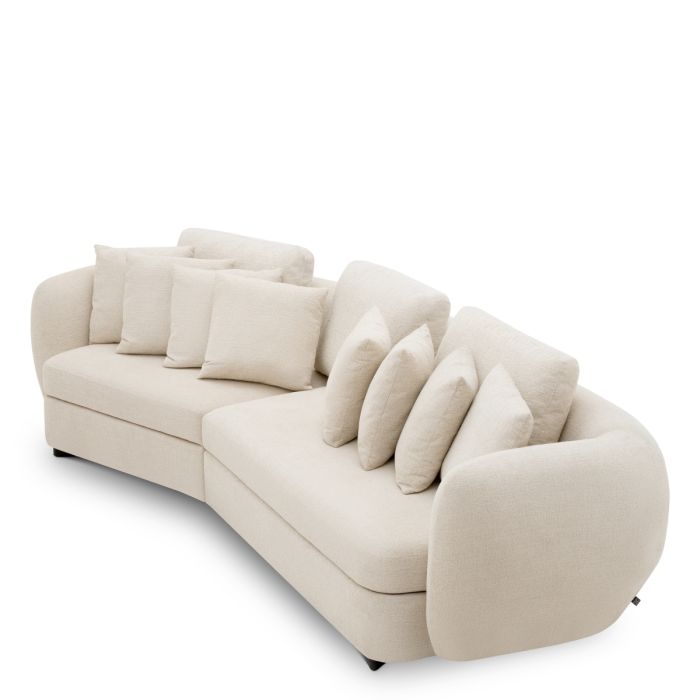 Canapé 3-4 places en tissu beige | Eichholtz Sidney