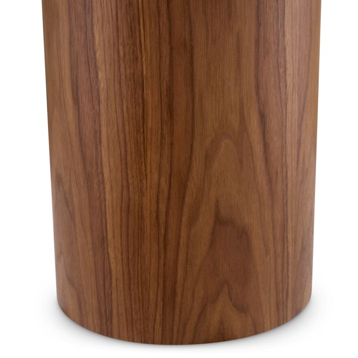 Table d'appoint en noyer et marbre blanc | Eichholtz Presedio