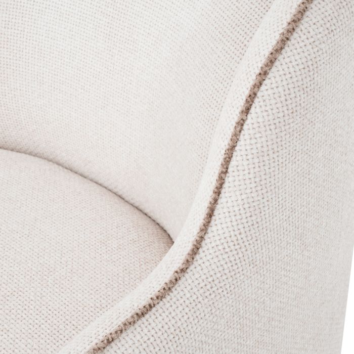 Fauteuil en tissu blans cassé | Eichholtz Barrier D