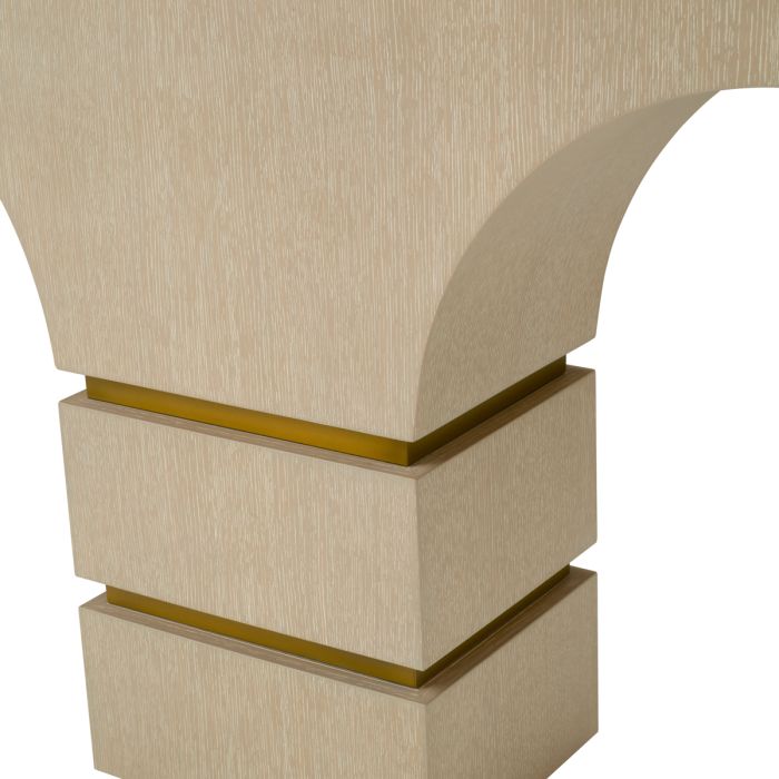 Console dorée en chêne marron | Eichholtz Thaddeus