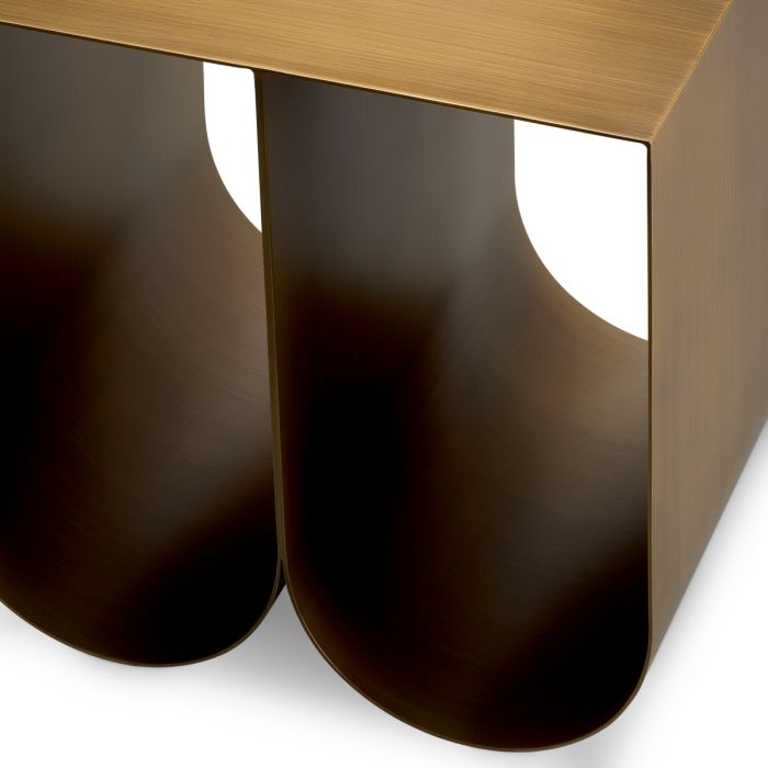 Table d'appoint en laiton brossé | Eichholtz Rafaello