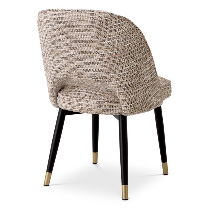 Chaise de salle à manger en tissu beige (lot de 2) | Eichholtz Cliff