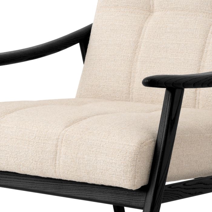 Fauteuil en tissu beige | Eichholtz Mortensen