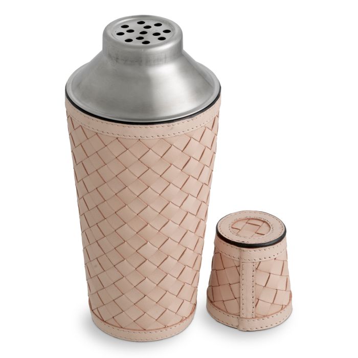 Ensemble cocktail en cuir beige (lot de 3) | Eichholtz Sintra