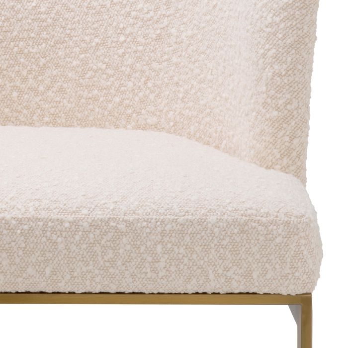 Chaise de salle à manger bouclé crème | Eichholtz Bofinger