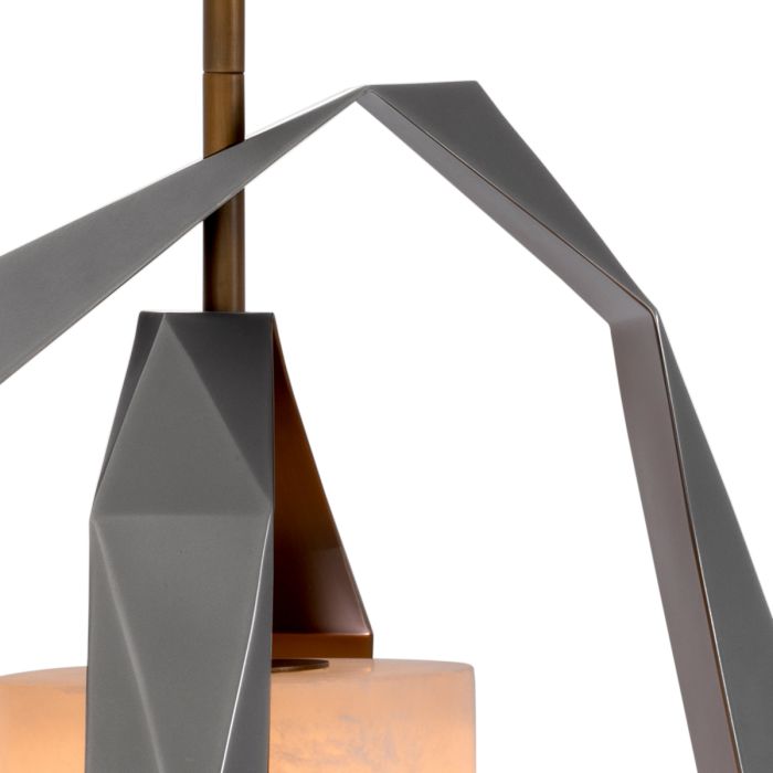 Lustre en bronze et en albâtre | Eichholtz Santos Double