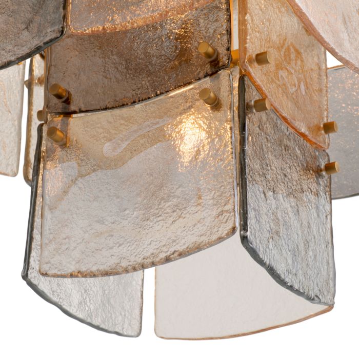 Lustre en laiton et verre soufflé | Eichholtz Laurent