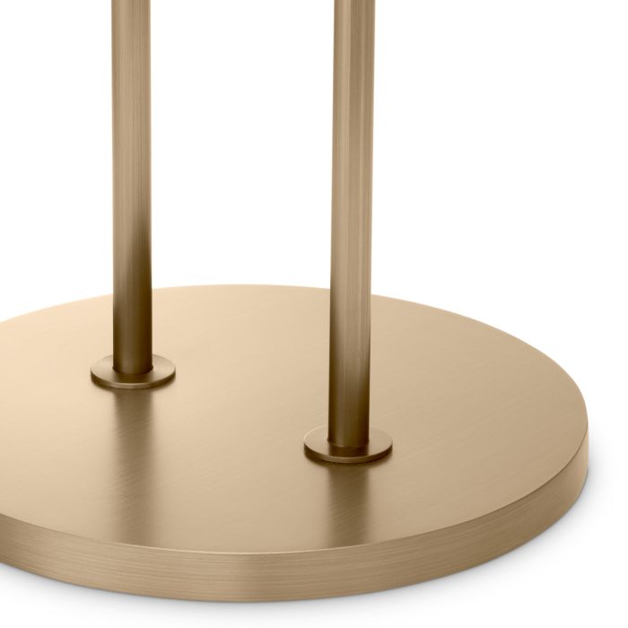 Table d'appoint dorée en marbre blanc | Eichholtz Zappa