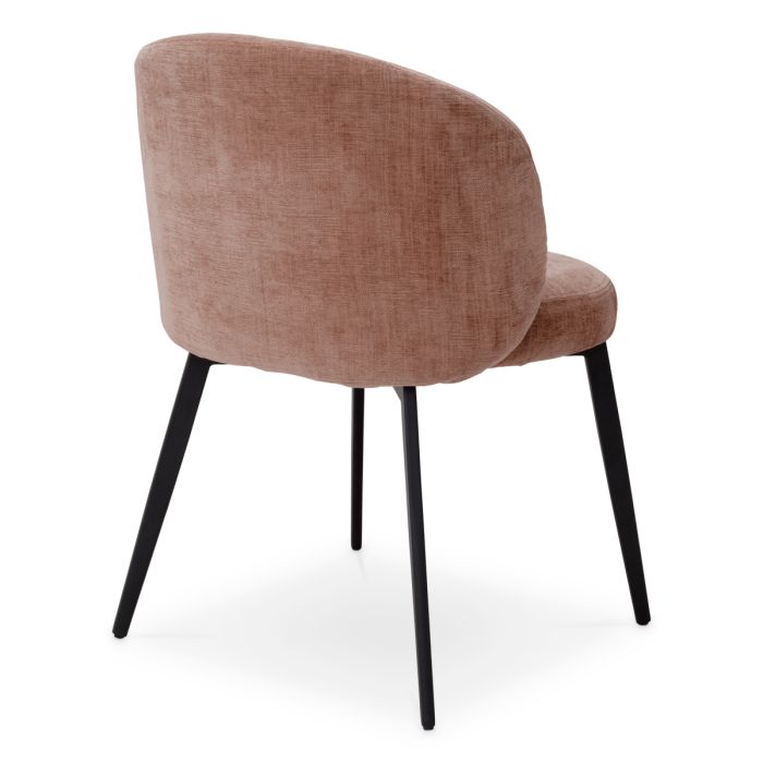 Chaise de salle à manger en tissu rose (lot de 2) | Eichholtz Lloyd