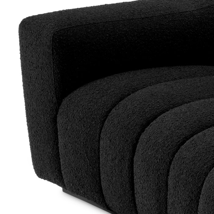 Canapé 2-3 places bouclé noir | Eichholtz Kelly S