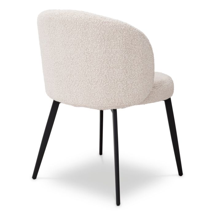 Chaise de salle à manger bouclé crème (lot de 2) | Eichholtz Lloyd