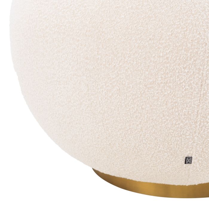 Fauteuil bouclé crème | Eichholtz Bollinger
