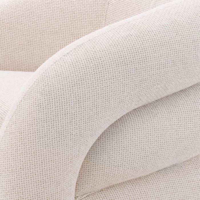 Fauteuil en tissu blanc cassé | Eichholtz Novelle