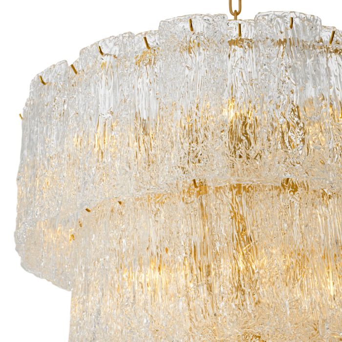 Lustre doré en verre soufflé | Eichholtz Almeria