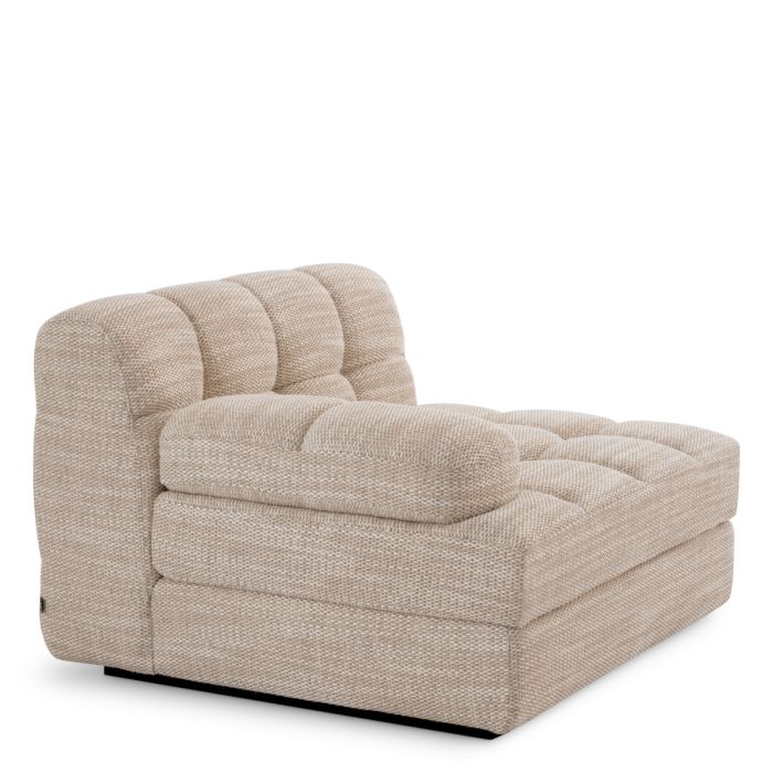 Module d'angle gauche en tissu sable | Eichholtz Dean