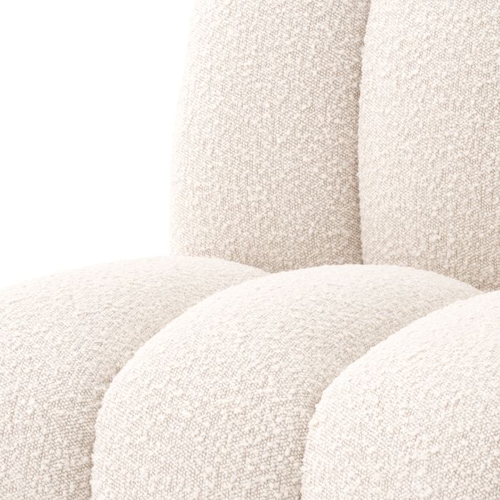Chaise de salle à manger bouclé crème | Eichholtz Kelly