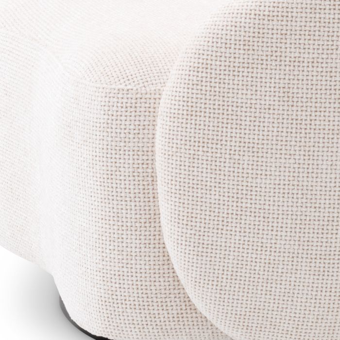 Fauteuil pivotant en tissu blanc cassé | Eichholtz Amore
