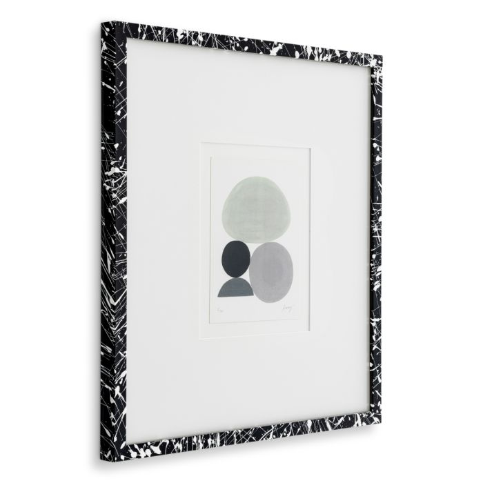 Illustrations en bois noir et blanc (lot de 4) | Eichholtz Ravagni